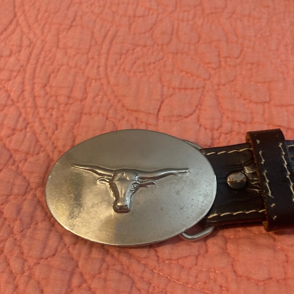 Boys leather belt with Buckle